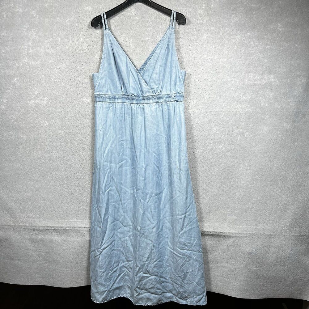 Holding Horses Dress Women’s Size 14 Blue V-neck Sleeveless Long Dress Maxi
